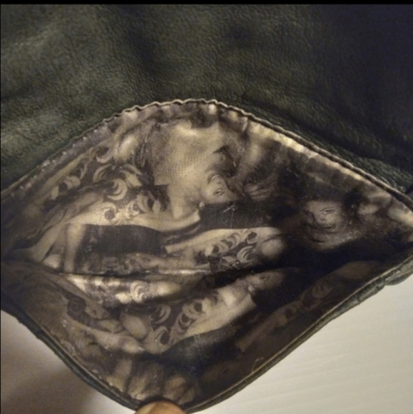 Vintage Junior Drake Purse Wallet Pin Up Girls black leather - Picture 4 of 9